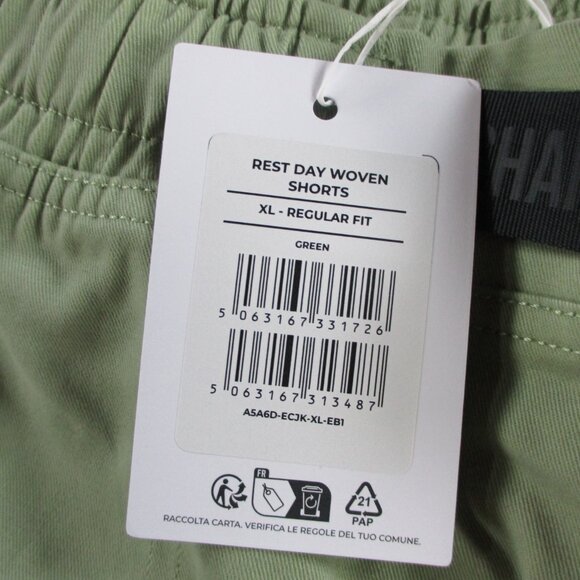 Gymshark Rest Day Woven Shorts Mens XL Green Belted Stretch Training Active NWT - Picture 8 of 10
